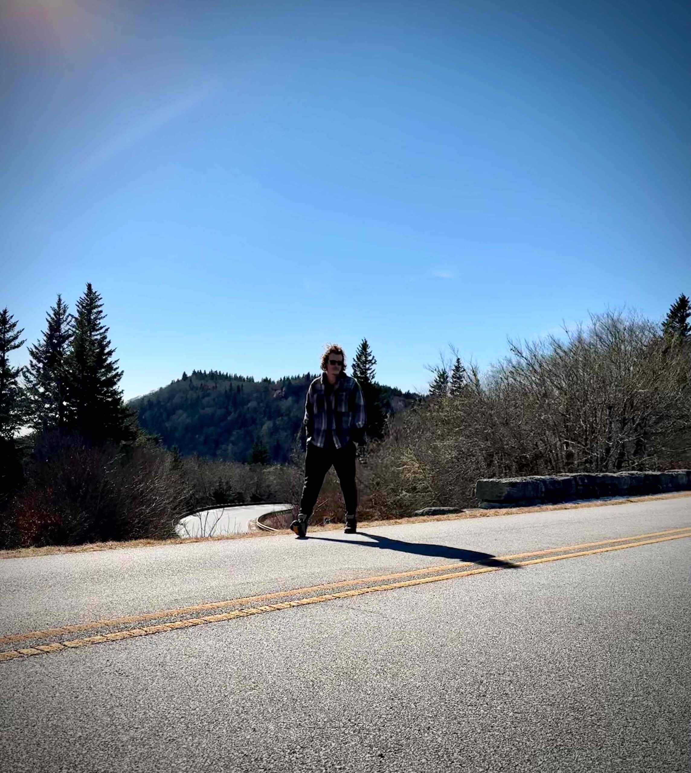 Zak Hartzell on the Blue Ridge Parkway.
